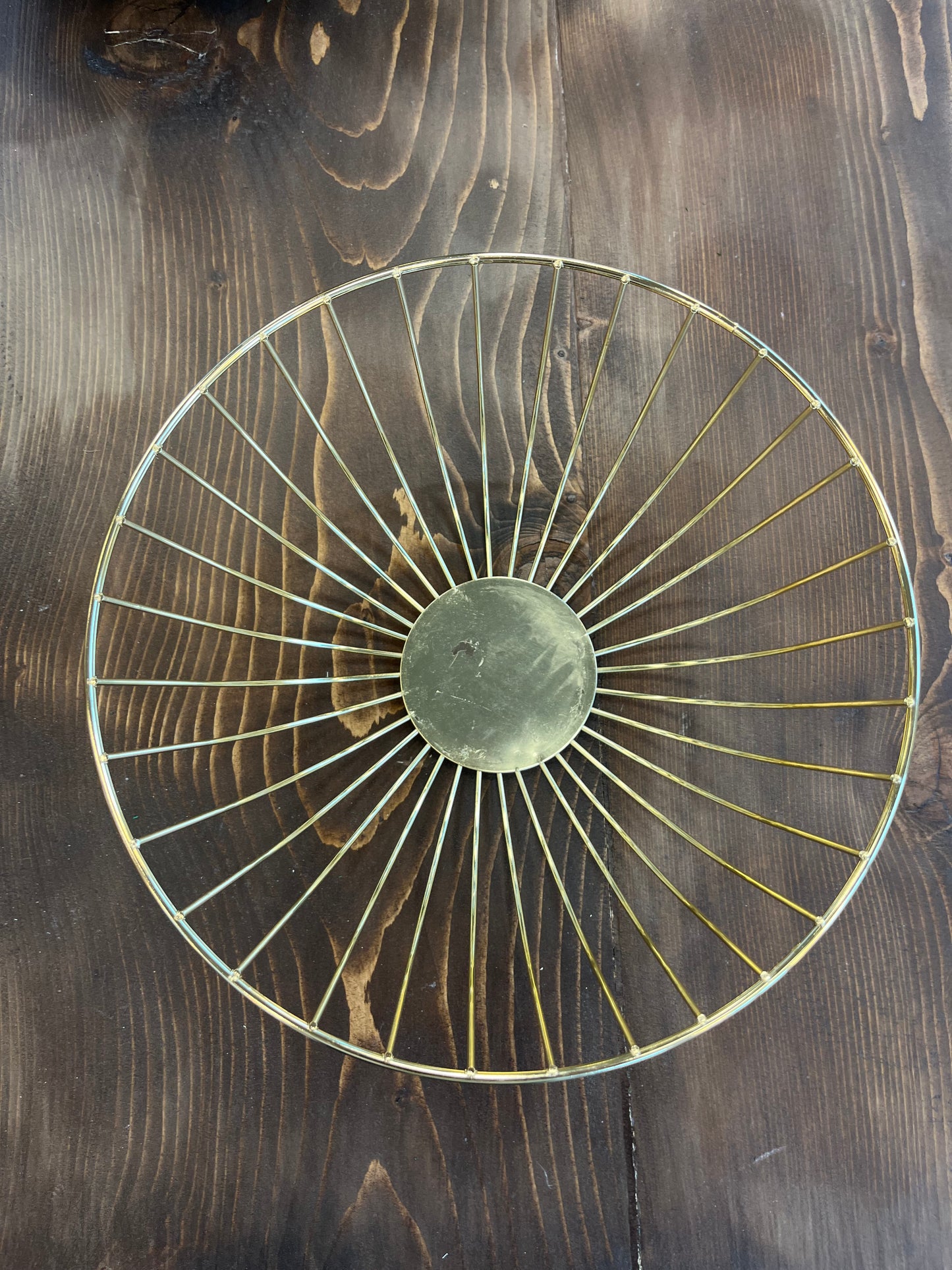 Gold Round Wire Basket