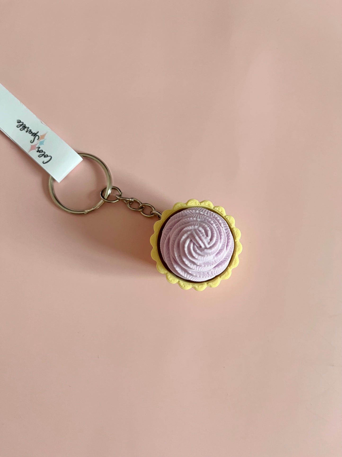 Purple Cupcake Clicker Keychain