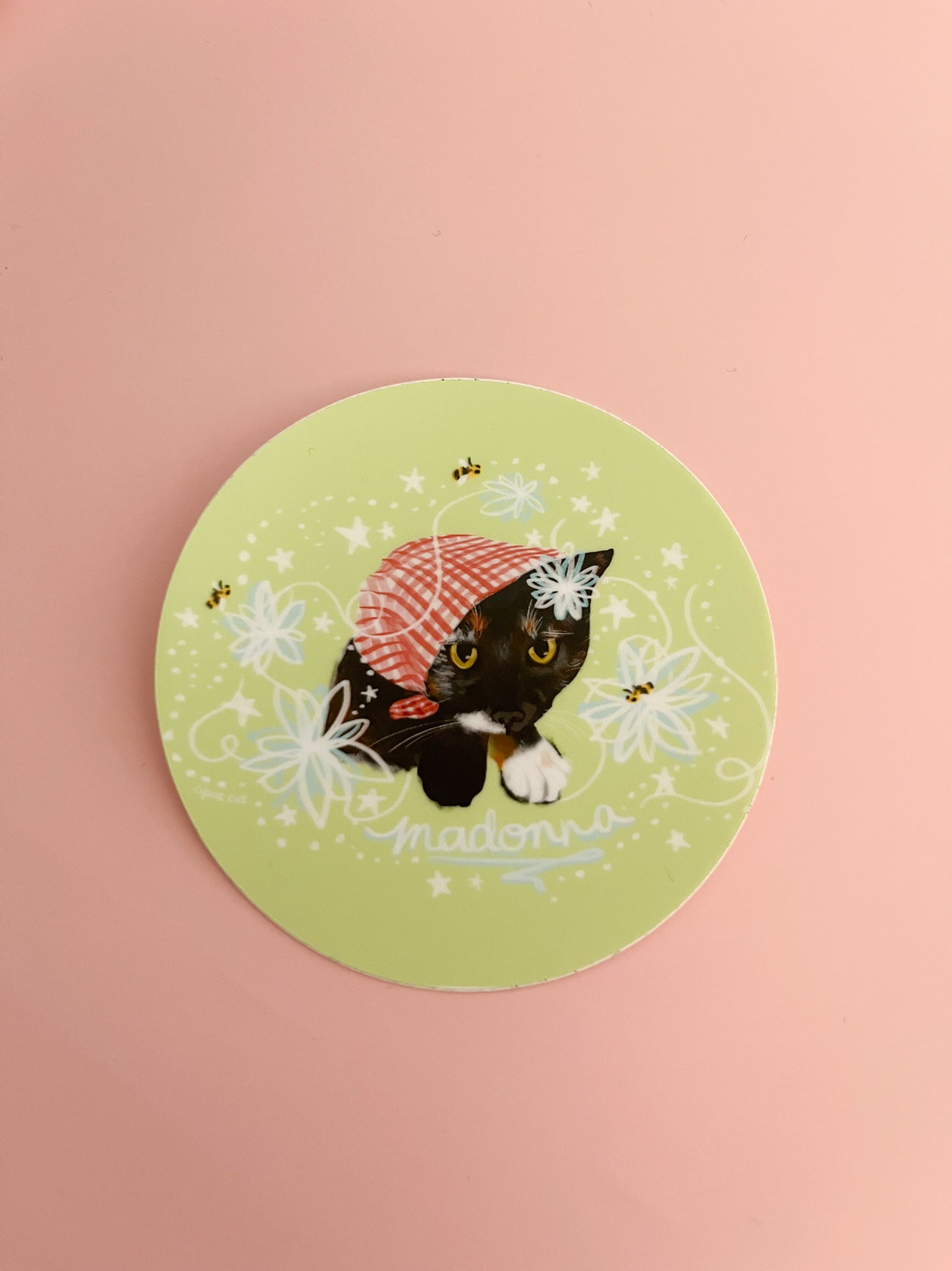 Madonna Cat Sticker