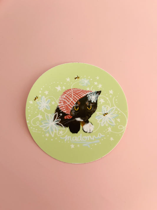 Madonna Cat Sticker
