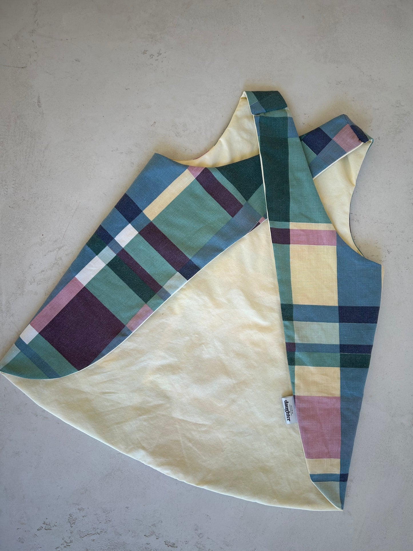 Mini Maker's Apron in Plaid