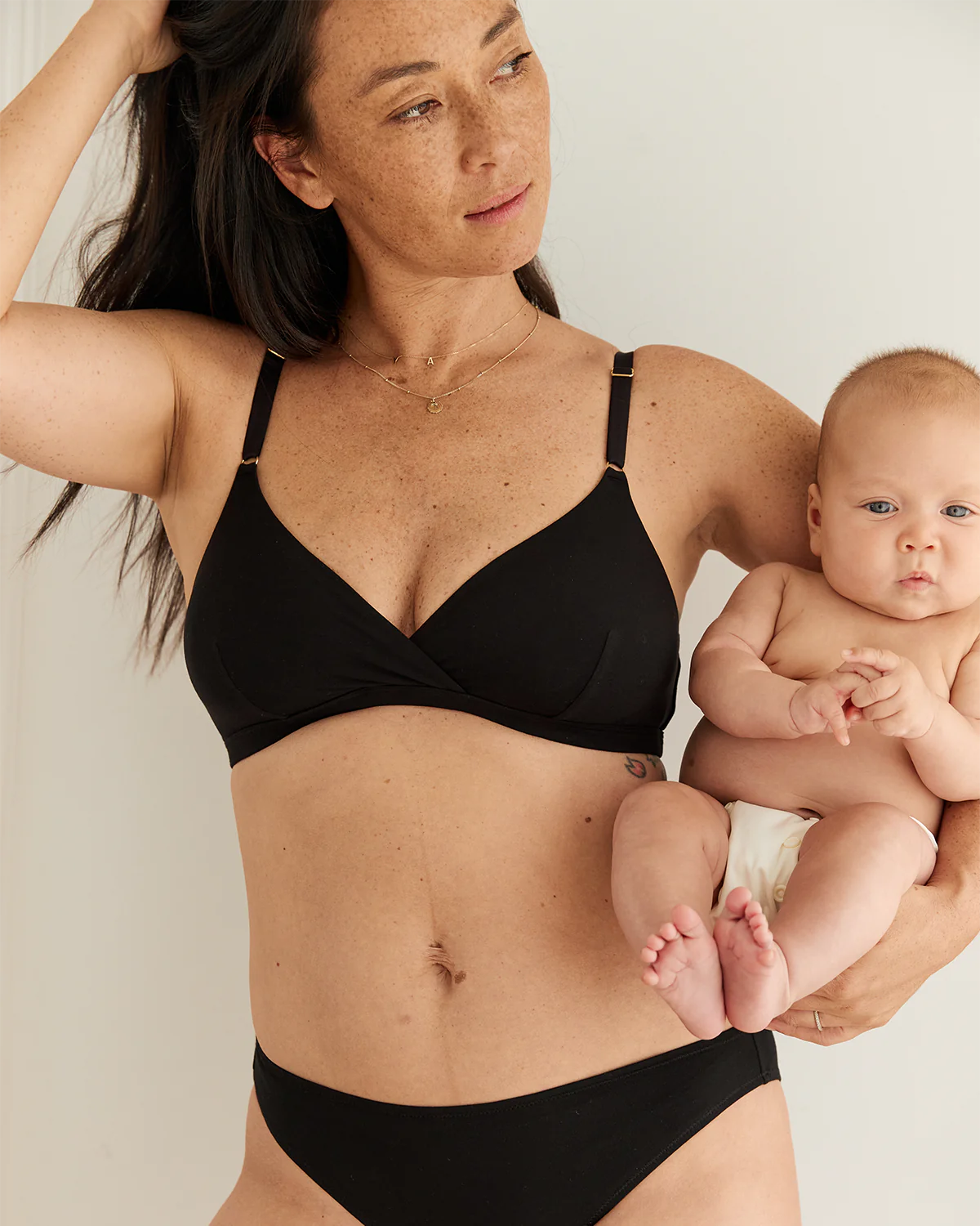 Soft Cup Nursing Bra in Black