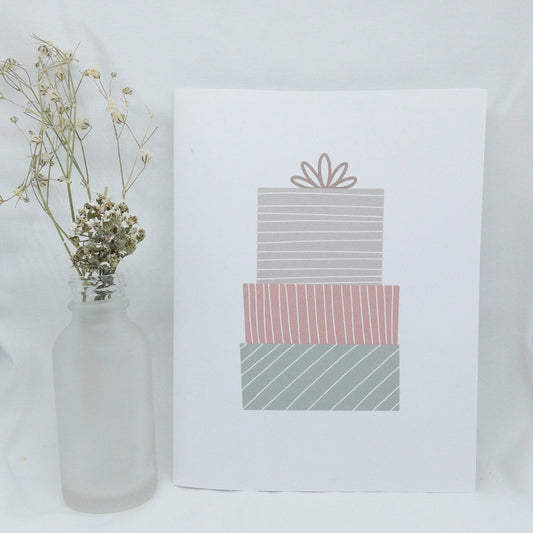 Stacked Presents Greeting Card