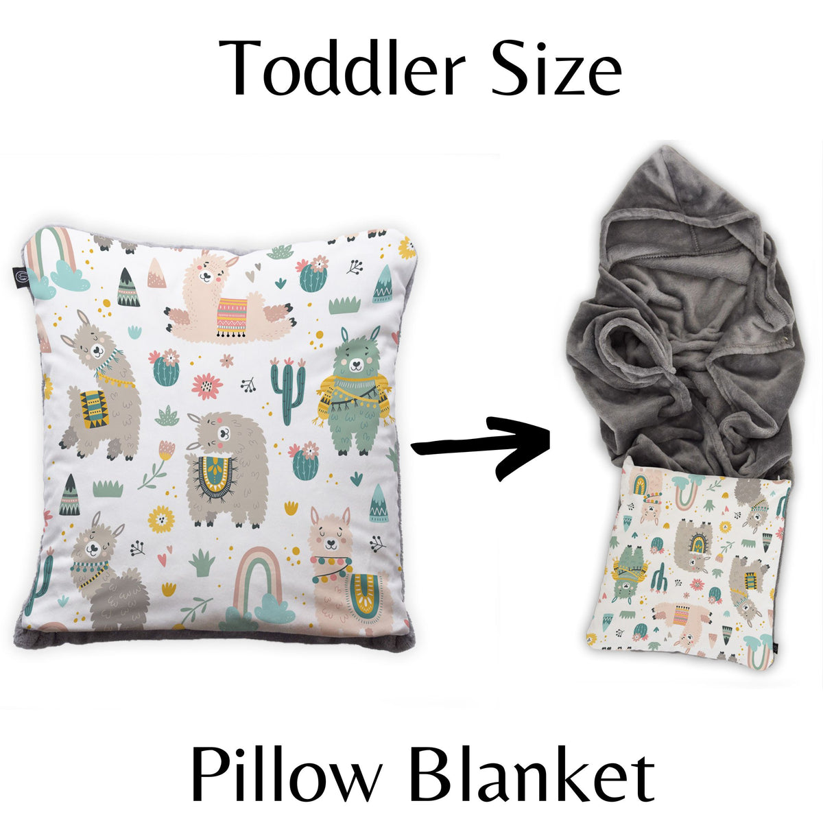 Llama Toddler Cushion Blanket