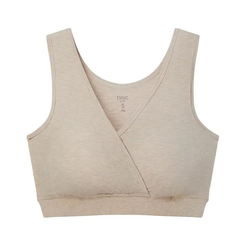 Nest Bump Nursing Bra in Warm Taupe