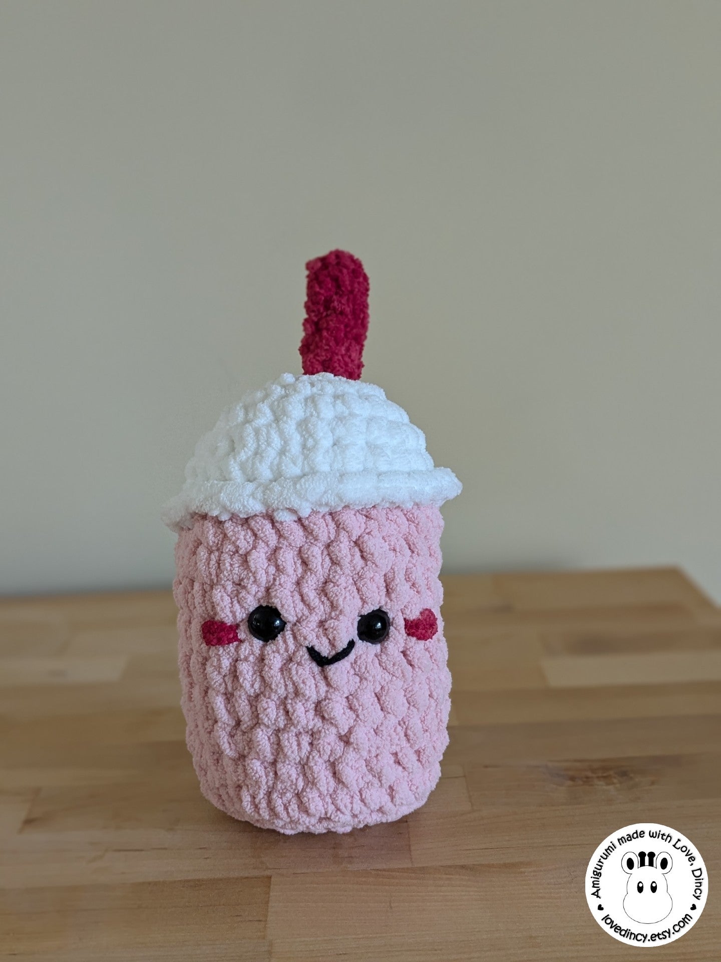 Chubby Boba Tea Crochet Plush