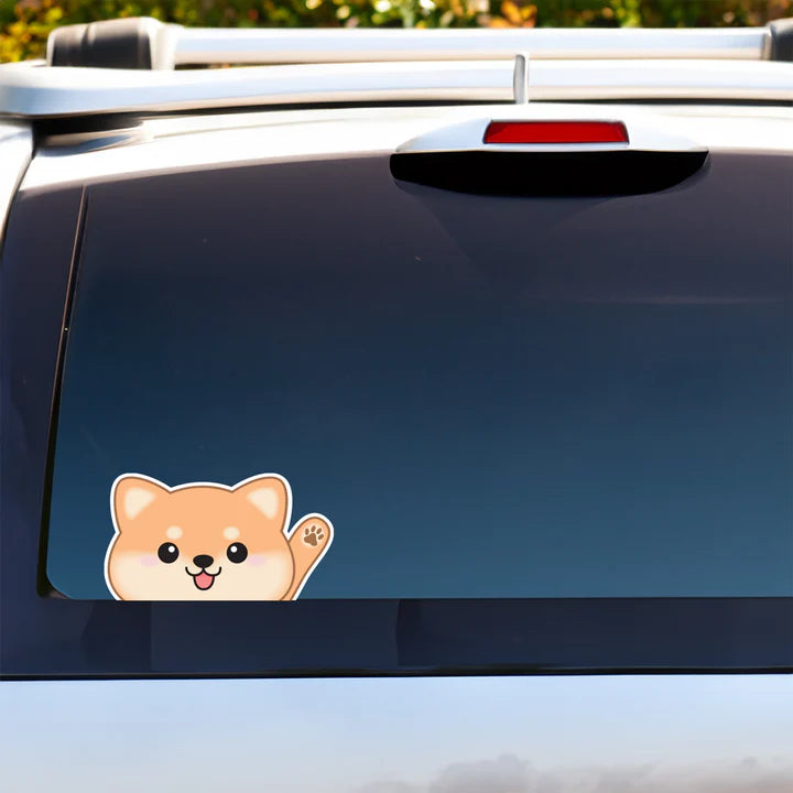Shiba Inu Peeker Sticker
