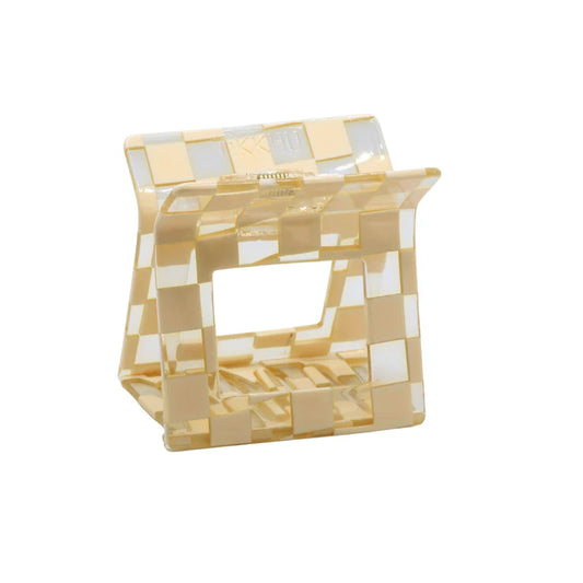 Rubi XL Claw Clip in Checkered