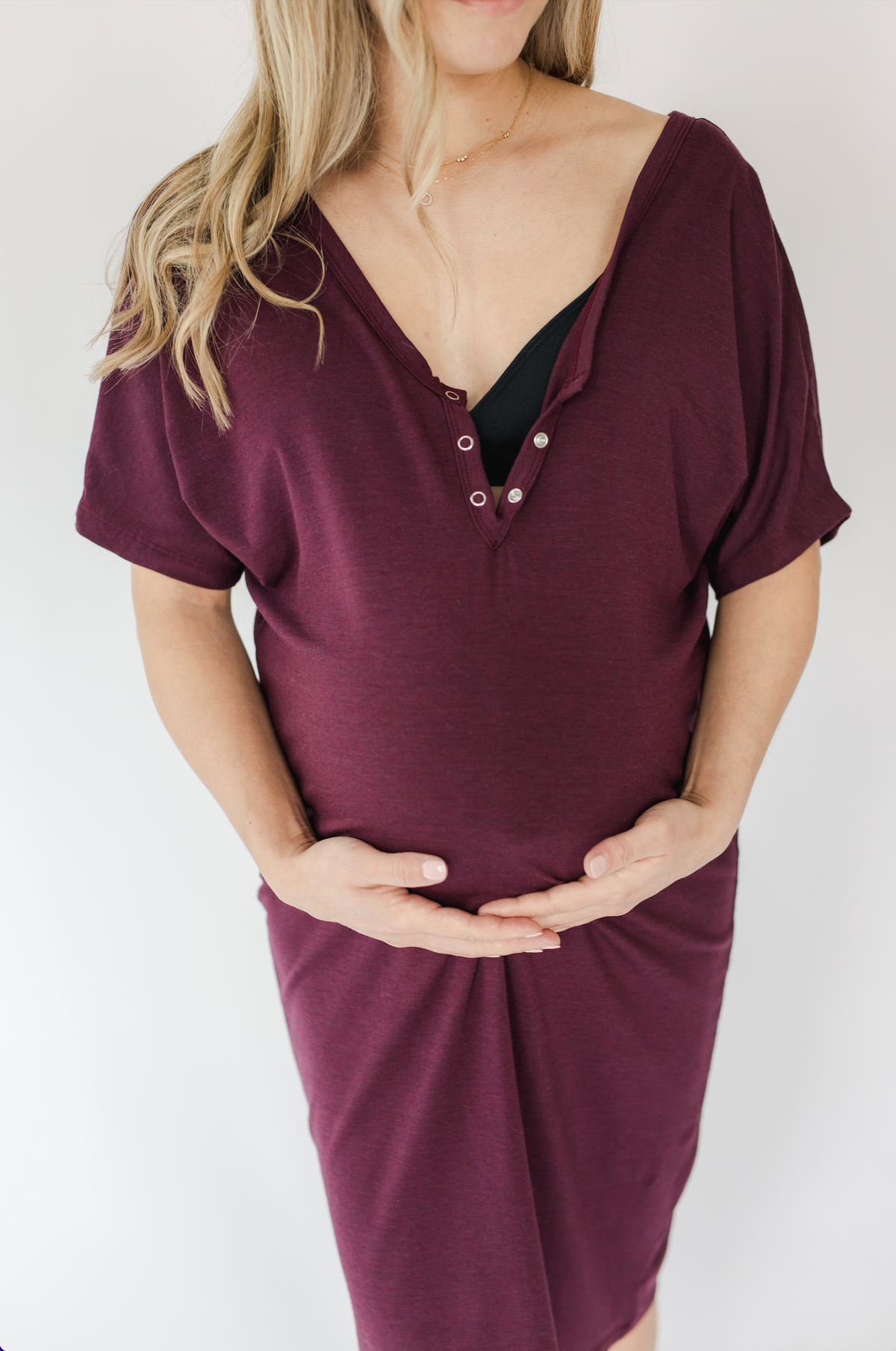 Plum Labour & Delivery Gown – The Fourth