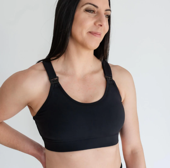Bella Nursing Sports Bra in Black