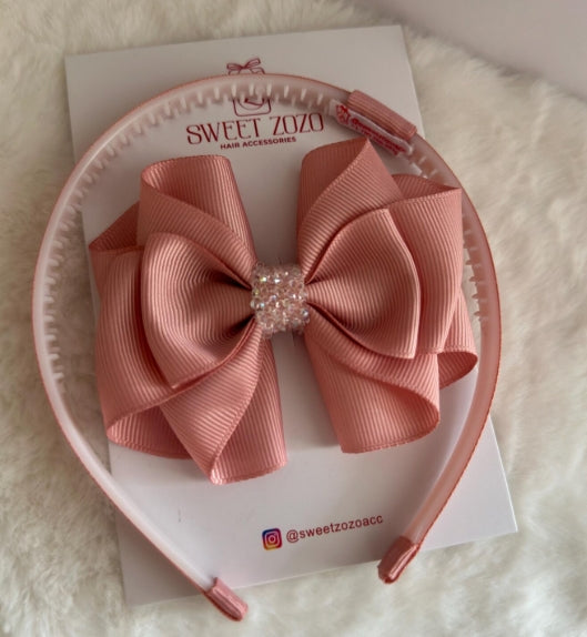2 in 1 Headband & Bow Clip