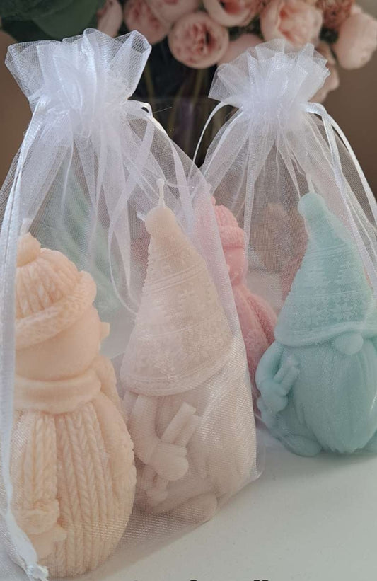 Snowman & Gnome Candle