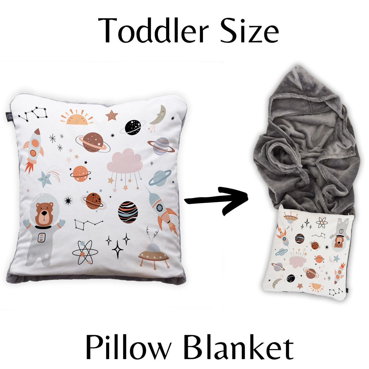 Space Toddler Cushion Blanket