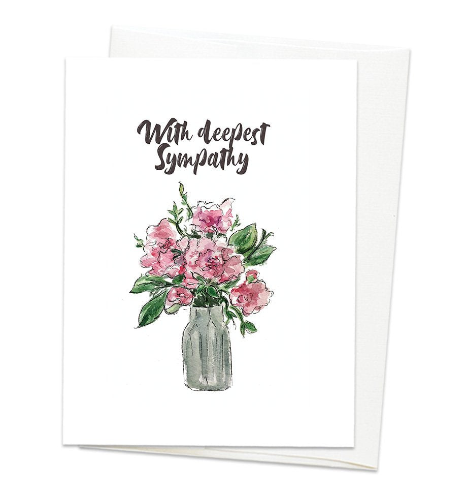 Sympathy Flowers Card