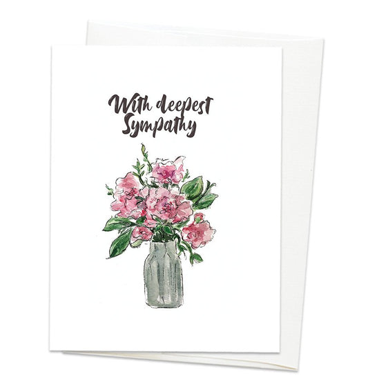 Sympathy Flowers Card