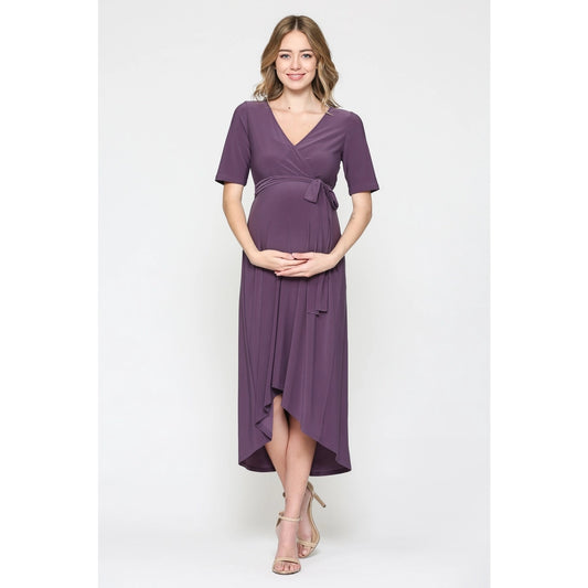 Alyssa High-Low Dress in Purple
