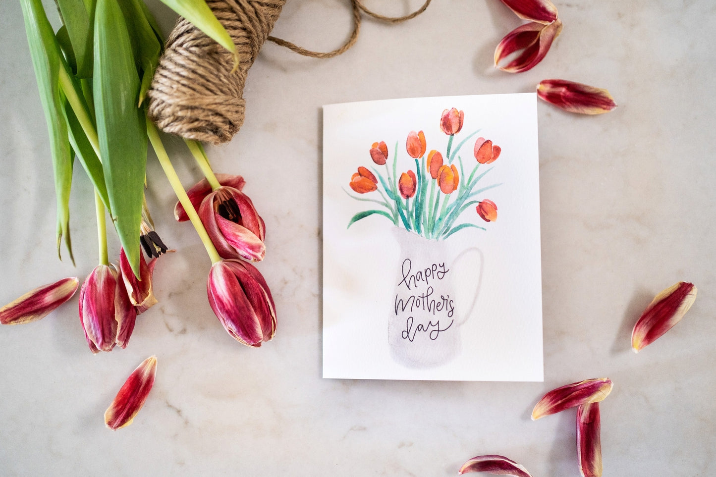 Tulip Bouquet Mother's Day Card
