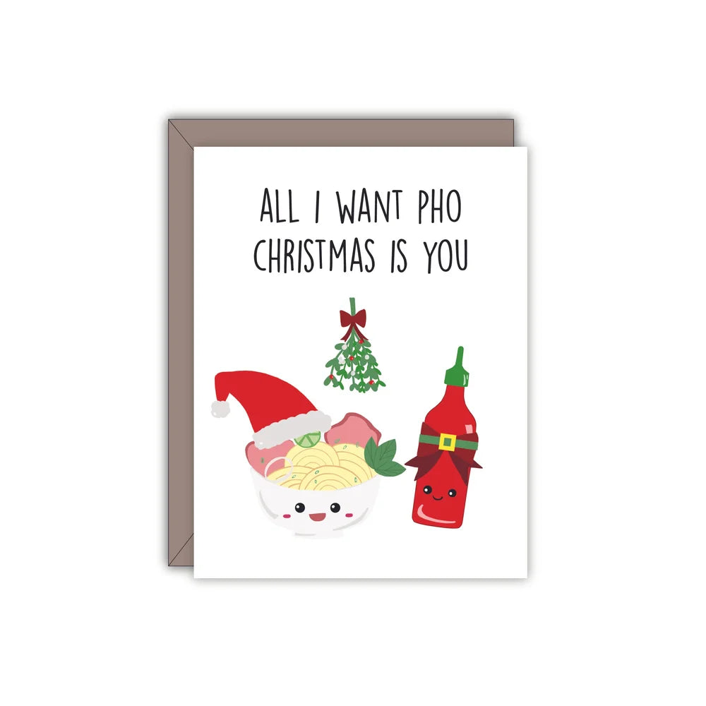 All I Want Pho Christmas Card