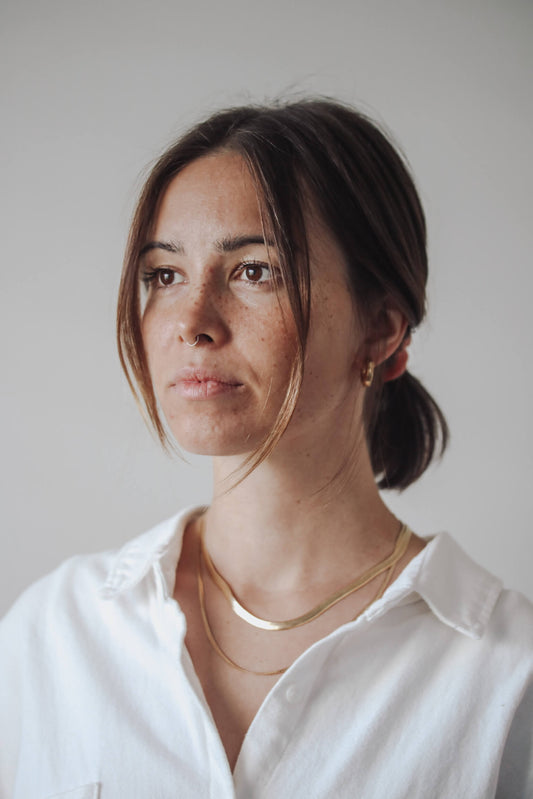 Anguis Stainless Steel Chain in Gold