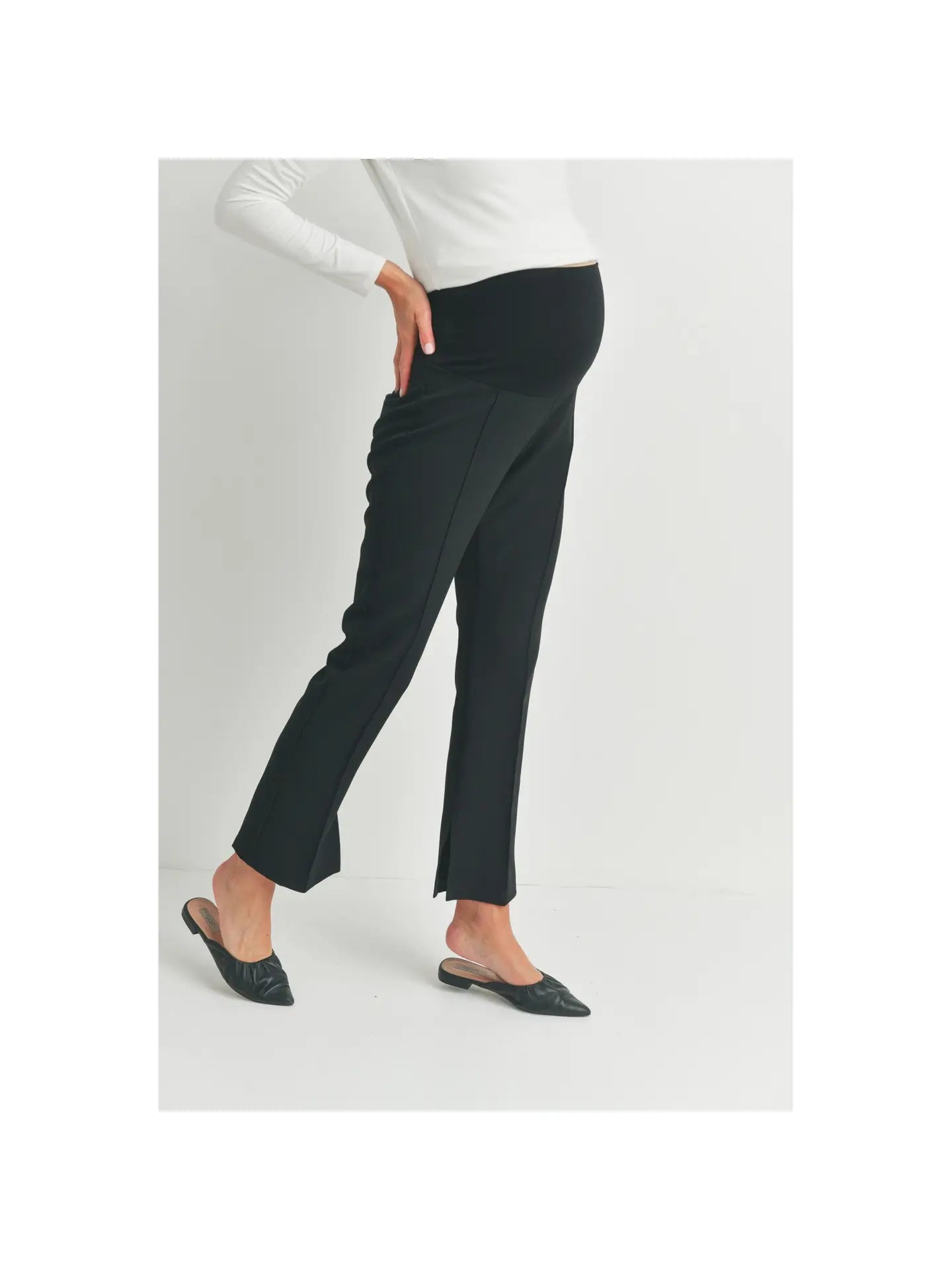 Marley Pleated Split Hem Pants Size L & XL - As Is & Final Sale