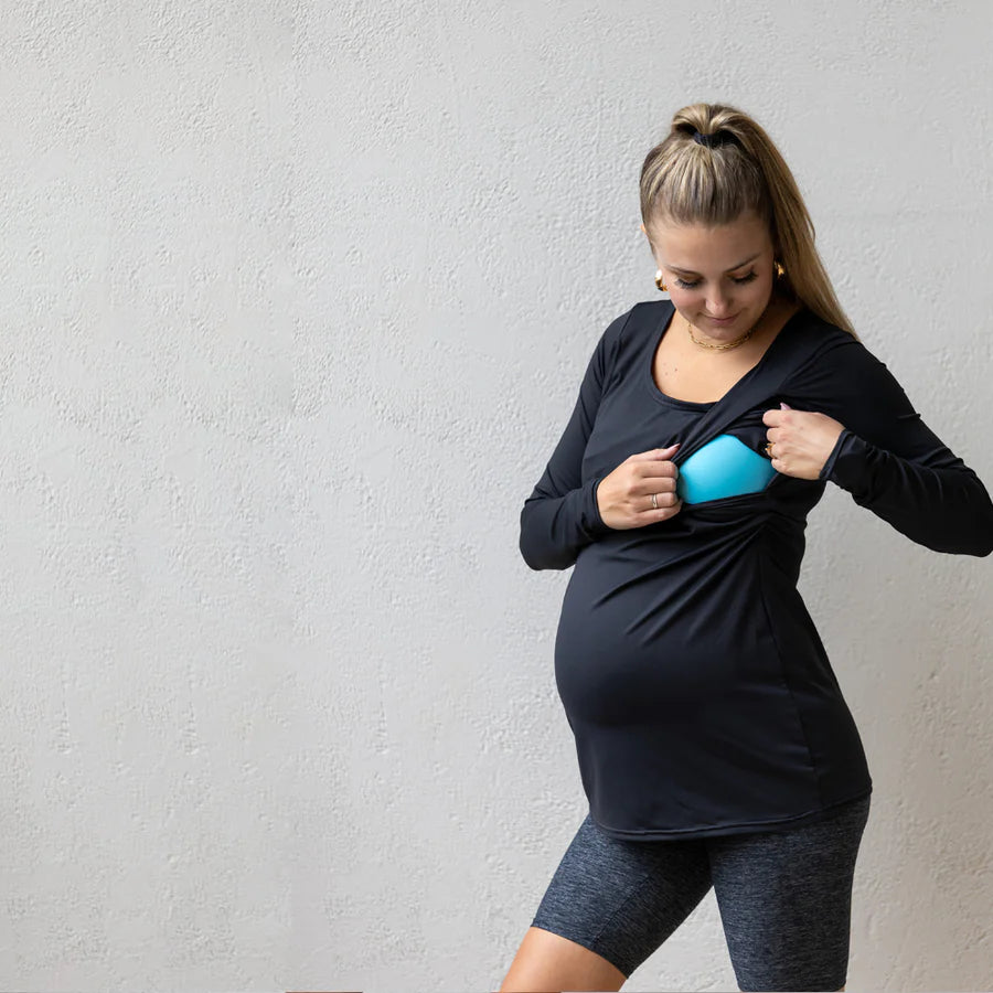 Emma Active Long Sleeve in Black - Final Sale