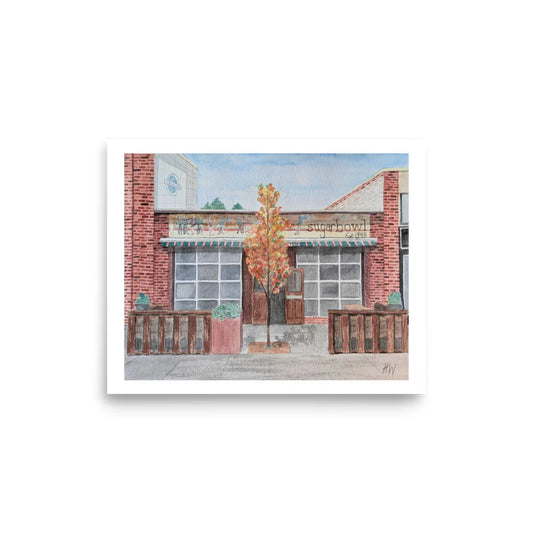 Sugarbowl Watercolour Print