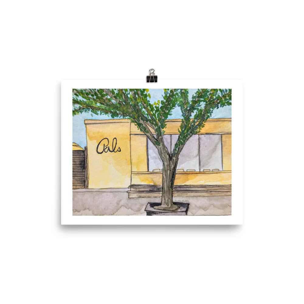 Pals Sandwich Shop Watercolour Print