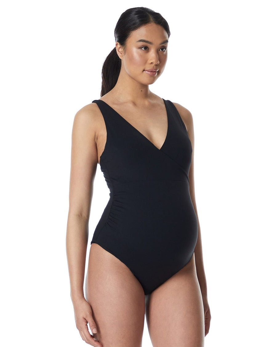 Cross Front One Piece Swimsuit - Final Sale