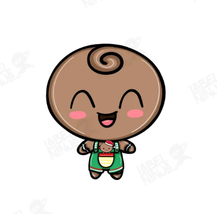 Happy Gingerbread Baby Sticker