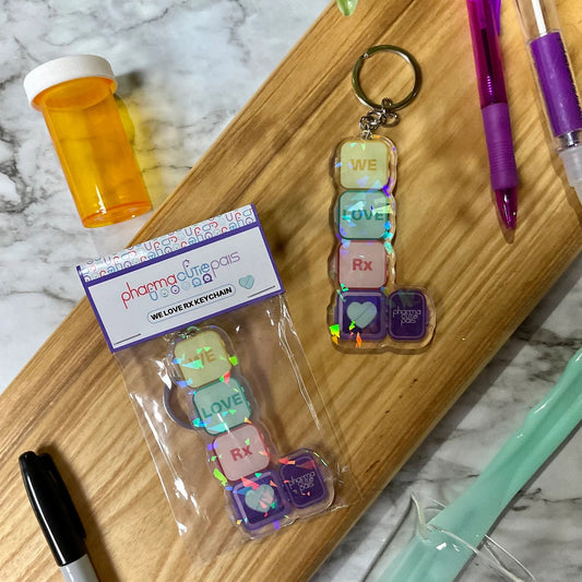 We Love RX Acrylic Keychain