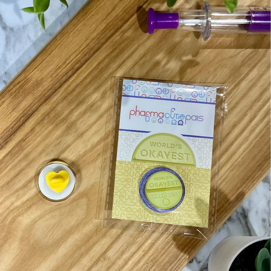 World's Okayest Pharmacist Pin