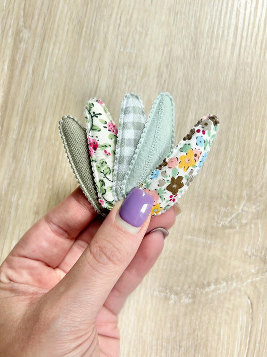 Fabric Linen Snap Clip