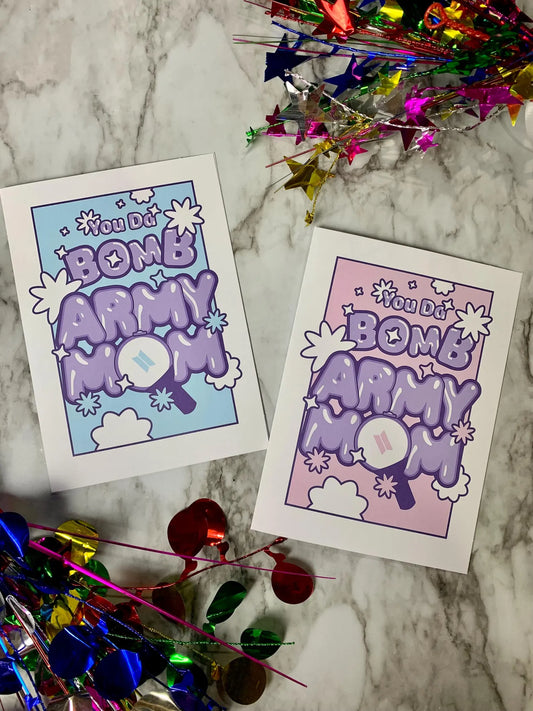 You Da Bomb Army Mom Greeting Card