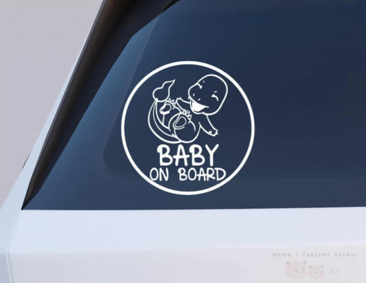 Baby Fire Lizard on Board Car Decal