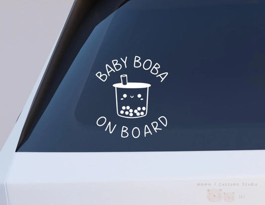 Baby Boba on Board Car Decal