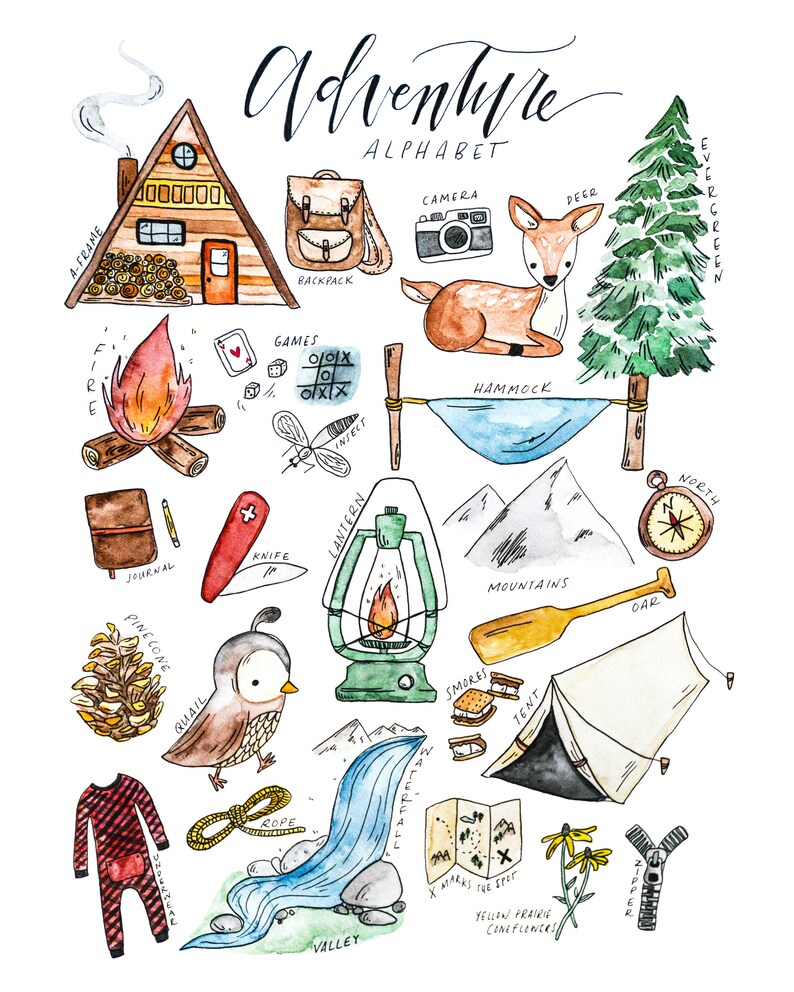 Adventure Alphabet Print