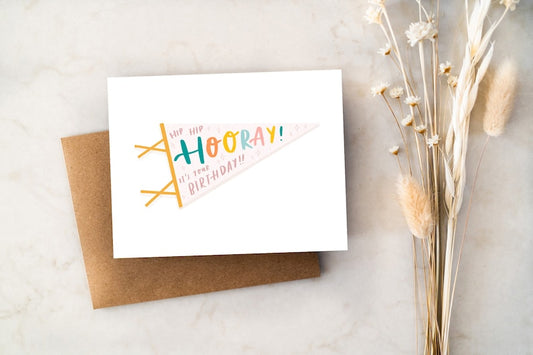 Hip Hip Hooray Birthday Card