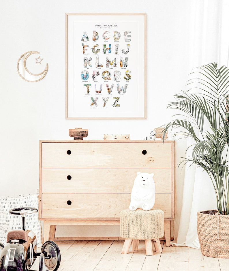 Affirmation Alphabet Print