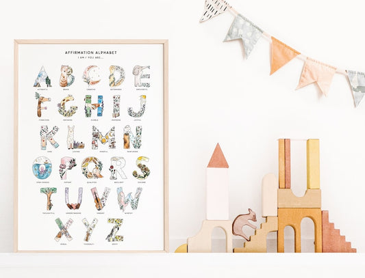 Affirmation Alphabet Print