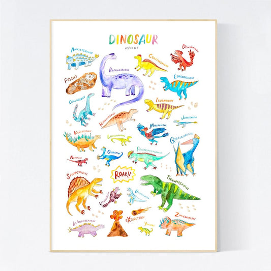 Dinosaur Alphabet Print