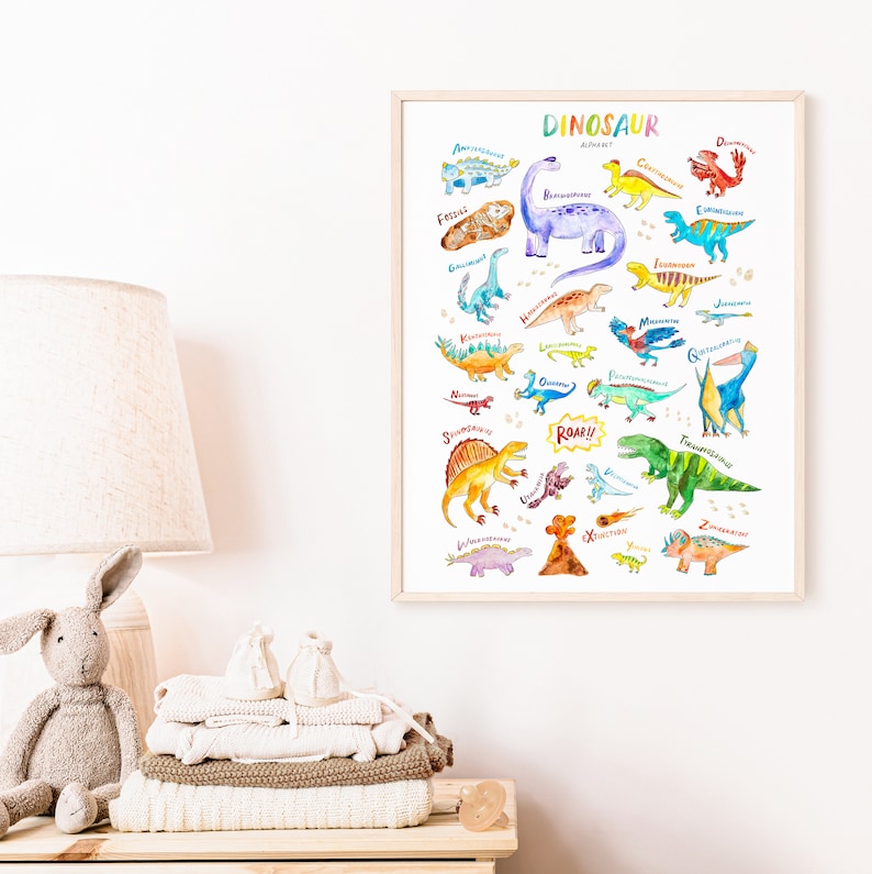 Dinosaur Alphabet Print