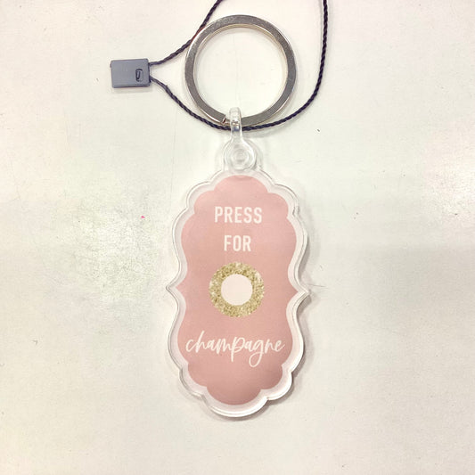 Press for Champagne Keychain