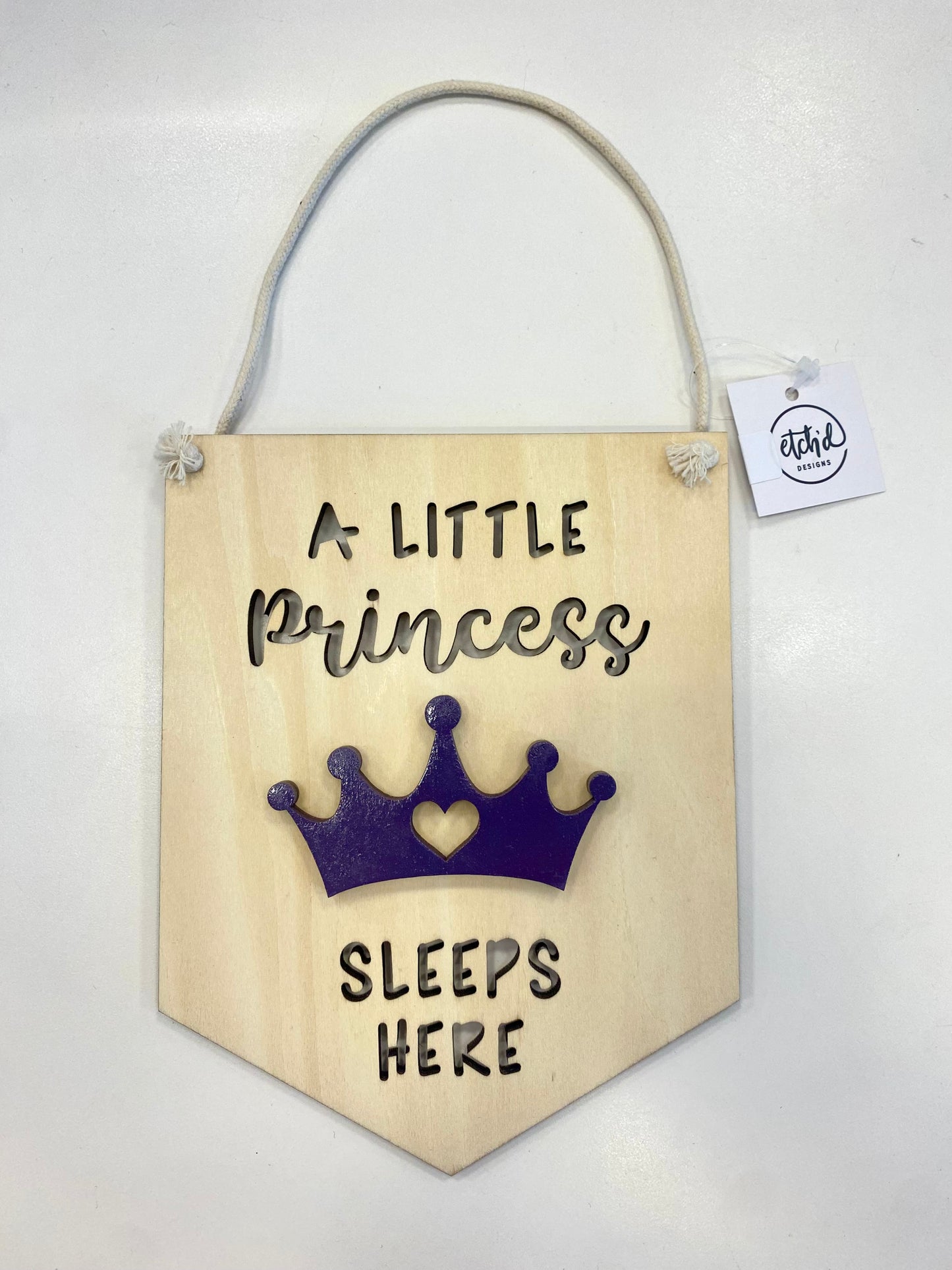 A Little Princess Sleeps Here Banner