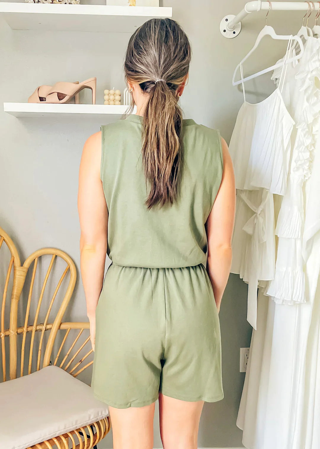 Olive Romper
