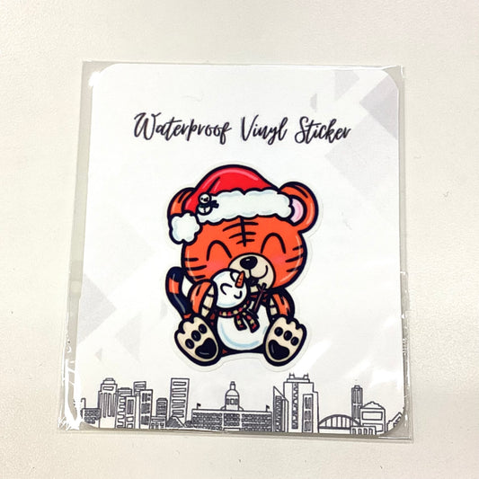 Holiday Tiger Sticker