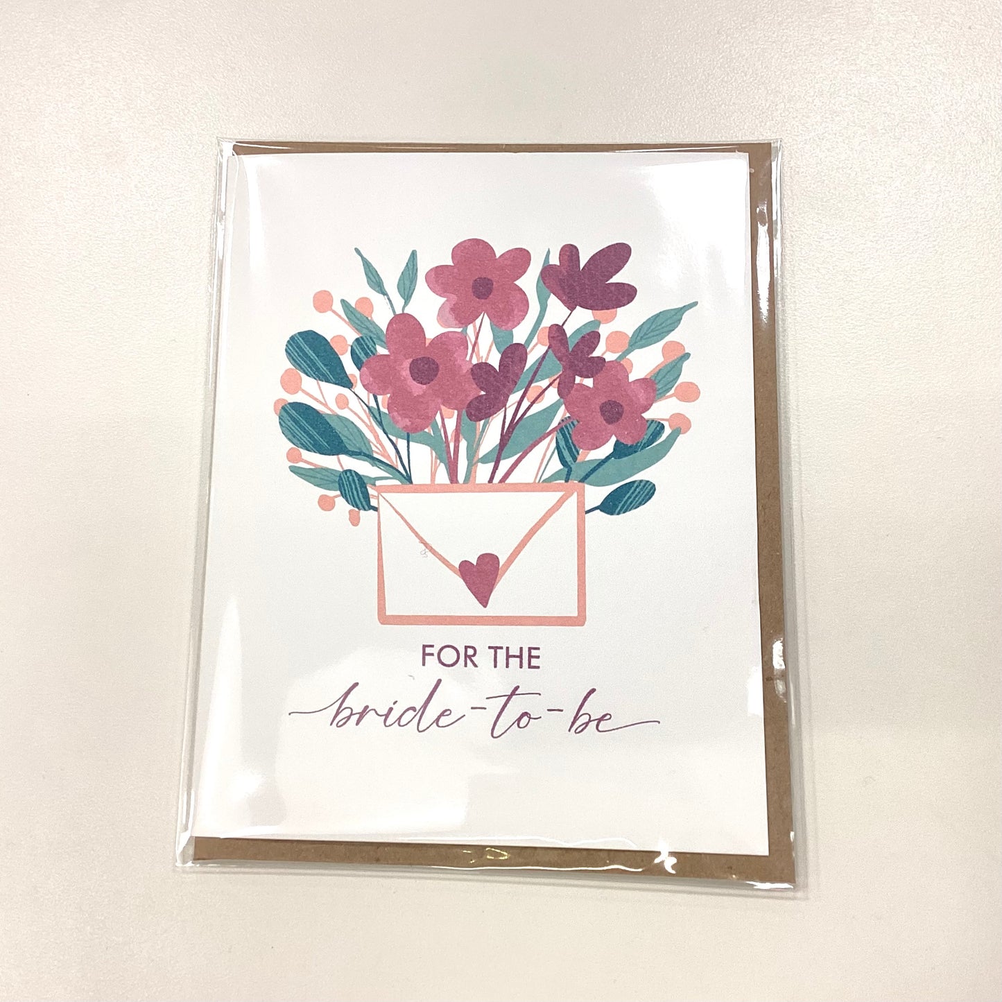 Flower Letter Bride-to-be Card