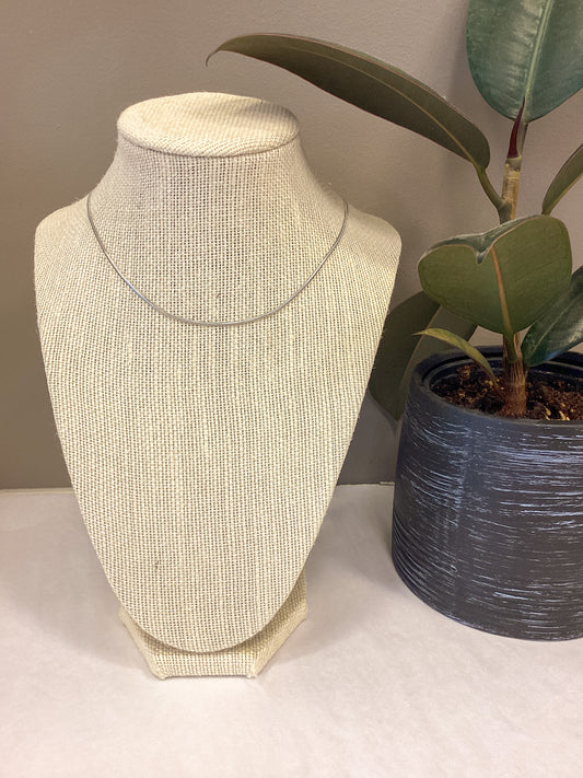 Flat Chain Necklace in Silver