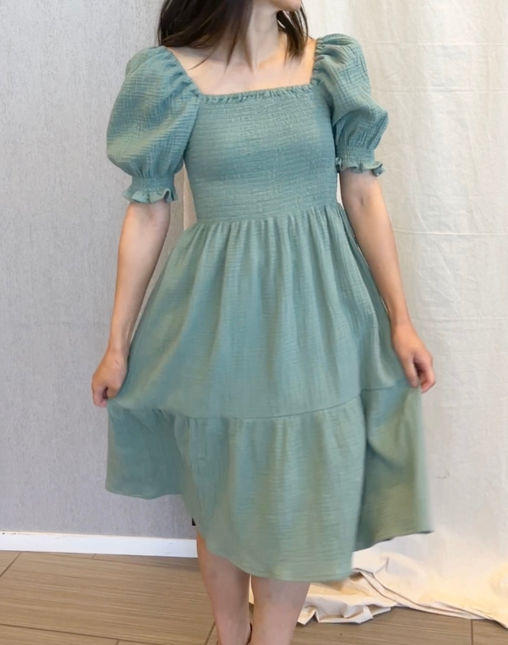 Ladies Annabelle Dress in Green