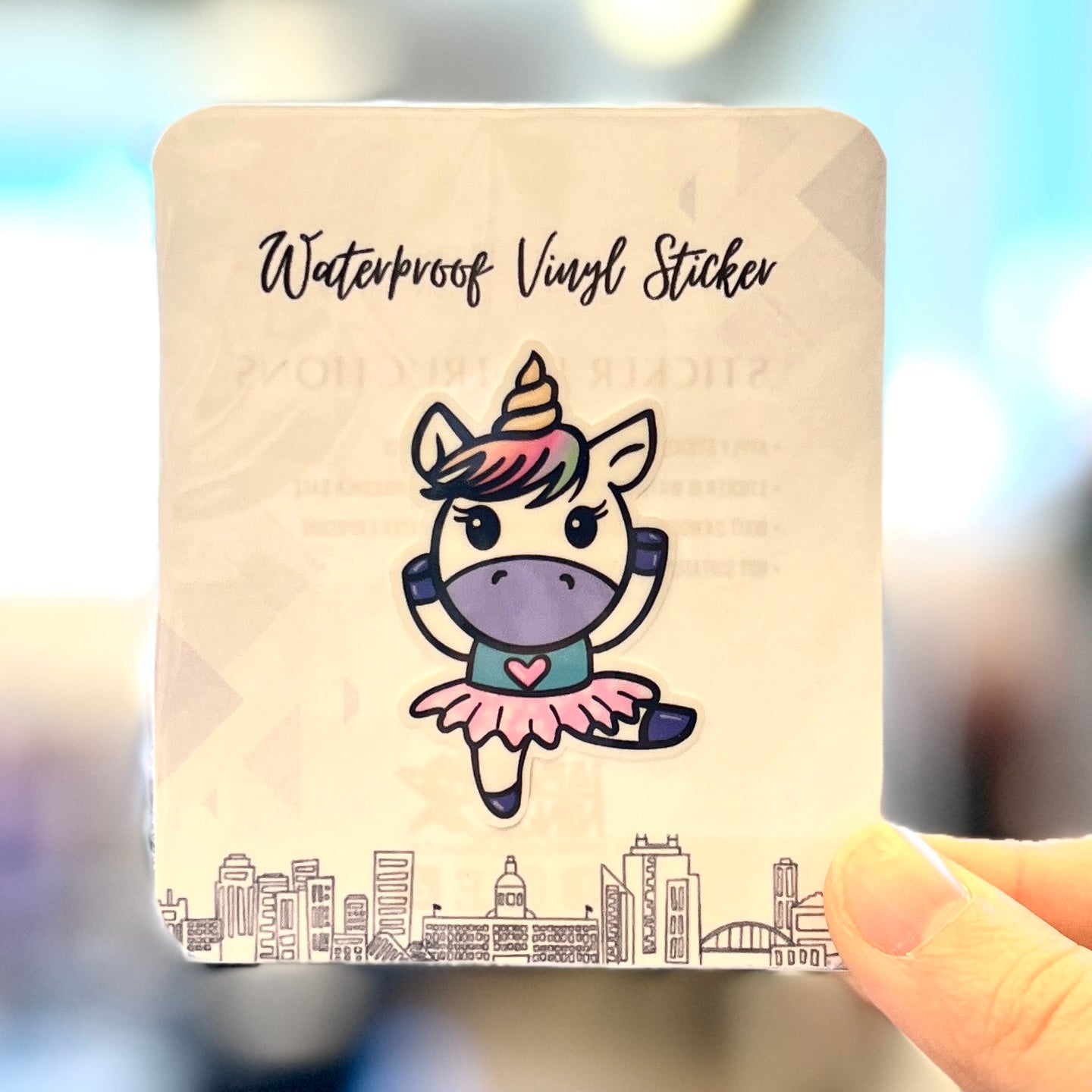 Unicorn Ballerina Sticker