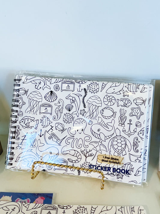 White Sea Life Sticker Book
